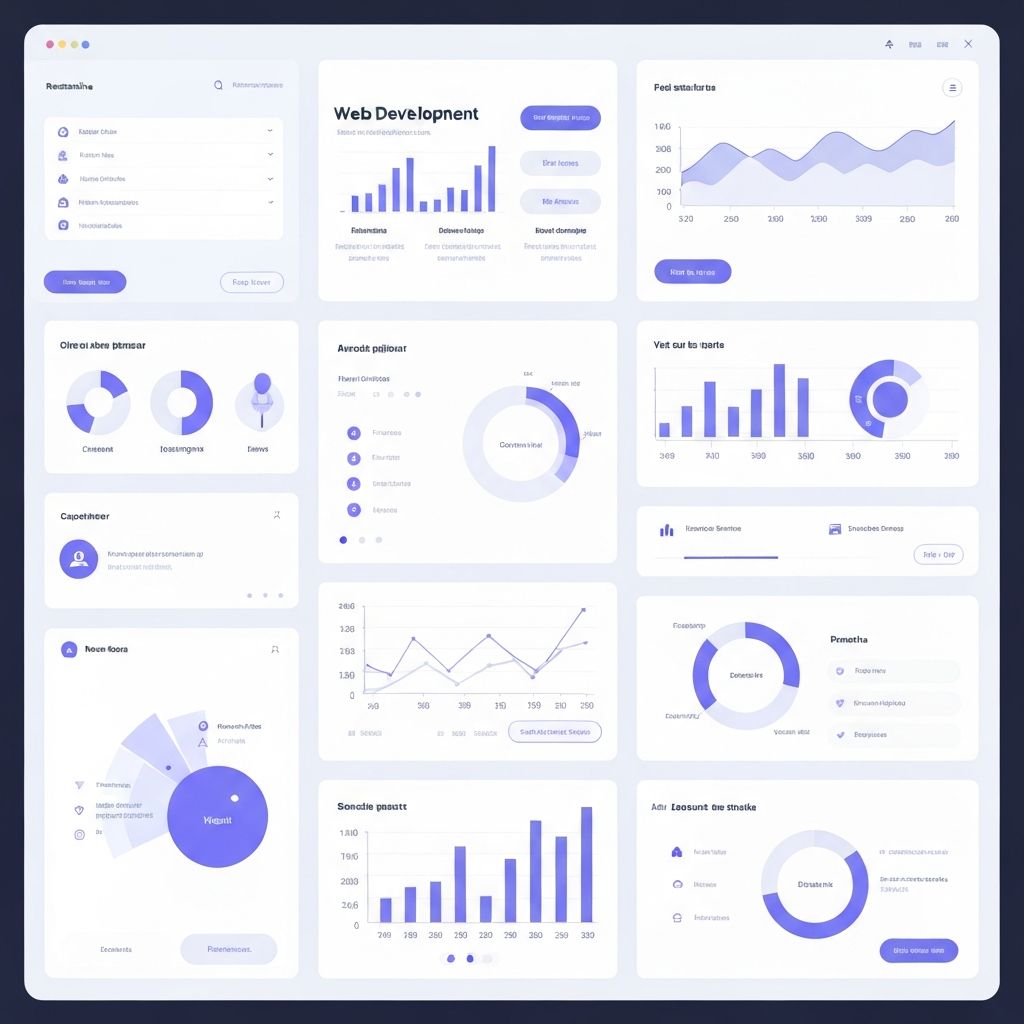 Modern web development dashboard